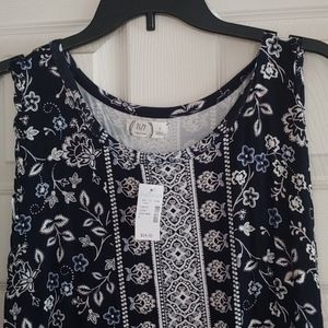 Dark blue summer dress